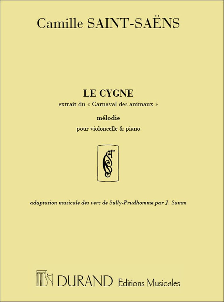 Le Cygne Pour Recitant-Vlc-Piano (Sully